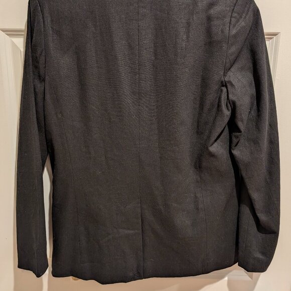 NWT Steve Madden Black Oversized Boyfriend Blazer Linen Blend Size Small - Picture 9 of 10